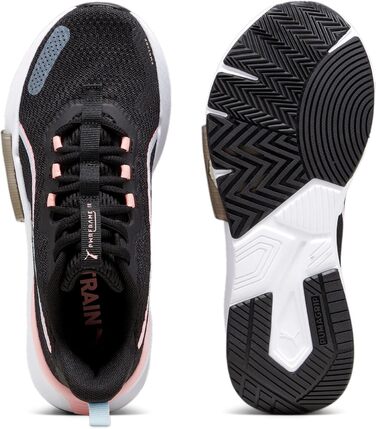 Жіночі футбольні бутси PUMA PWRFRAME TR 2 WN's (41 EU, чорний, корал, блакитний, білий)