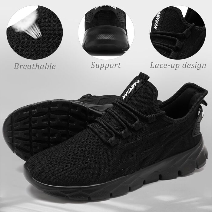 Жіночі кросівки ZGPWZWL: легкі літні кросівки для бігу та повсякденного носіння, білі (37 EU, чорний)