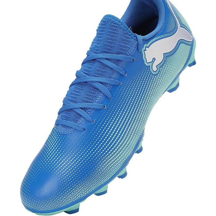 Кросівки футбольні PUMA Future 7 Play Fg/Ag, 40.5 EU, Hyperlink Blue/Mint/White