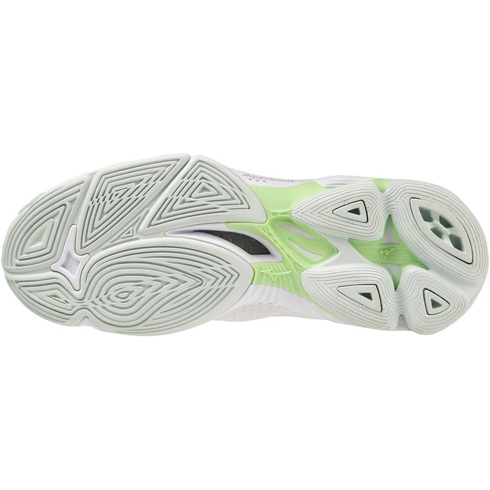 Волейбольне взуття Mizuno Wave Lightning Z7 (жіноче) 44.5 EU, білий та зелений кольори