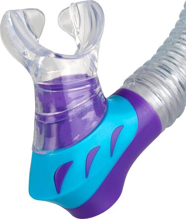 Набір Cressi Junior Rocks Kids для дітей 3-8 років: маска, сухий снорк, ласти та сітчаста сумка (S/M, 26/32, фіолетовий/блакитний)