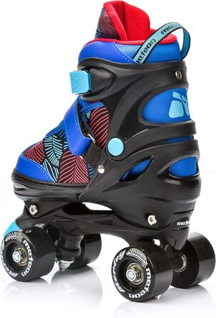 Роликові ковзани Meteor Retro Rollschuhe - стильні ролики 80-х для дітей та юнацтва. Quad Skate, регульований розмір (L 39-43), 5 кольорів.