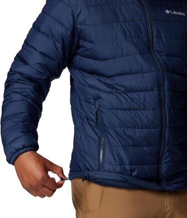 Чоловіча утеплена куртка Columbia Powder Lite II, темно-синя (Collegiate Navy), розмір L