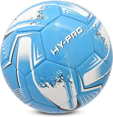 Футбольний м'яч Hy-Pro №5 (Turbine Blue) з покриттям PVC - для тренувань та ігор за будь-якої погоди