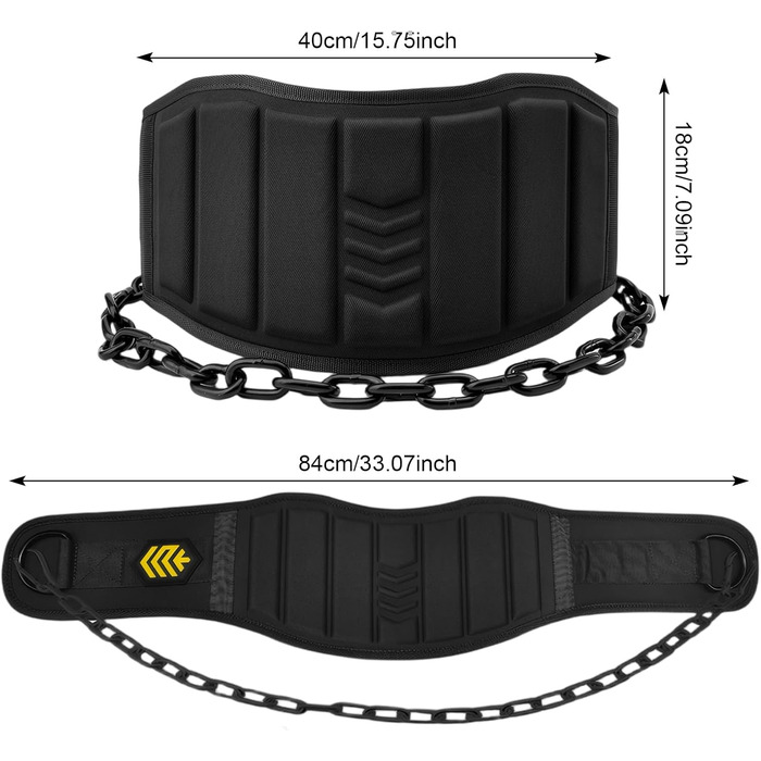 Гірчальний пояс для підтягувань та віджимань з карабіном, пояс для важкої атлетики, пояс для додаткової ваги, аксесуар для фітнесу, бодібілдингу, силових тренувань вдома та в залі (Чорний)