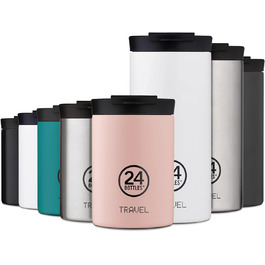 Термокружка 24BOTTLES Travel Tumbler 350 мл, термос для кави та чаю, нержавіюча сталь, герметична кришка, зберігає тепло 6 годин/холод 24 години, екологічна пляшка Atlantic Bay