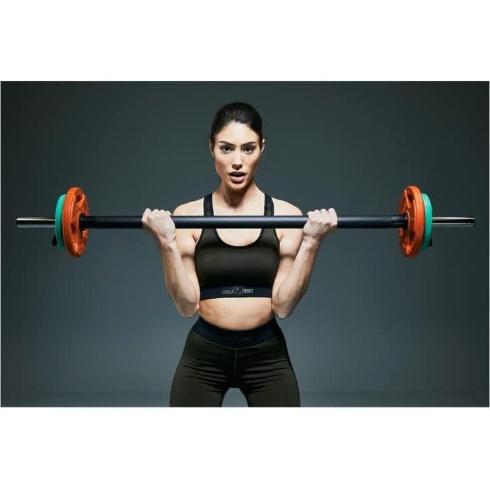 Диски для штанги GORILLA SPORTS, 1,25-30 кг, 30 мм, чавунні з гумовим покриттям, кольорові, окремо чи комплектом