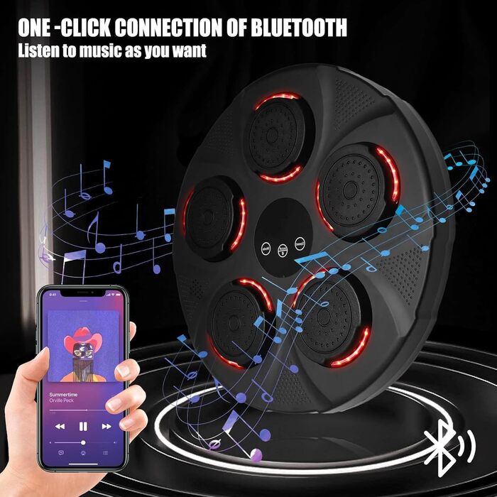 Електронна музична бокс-машина з Bluetooth, настінна, портативна, з боксерськими рукавичками для сімейних розваг та зняття стресу