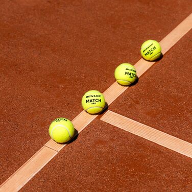 М'яч для тенісу Dunlop Match Pro для піску, хард-корту та трави – Amazon Exclusive, 3x 4 шт.