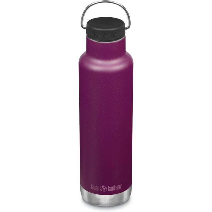 Пляшка Klean Kanteen Classic з петлею, нержавіюча сталь, фіолетова, 592 мл