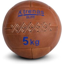Медичний м'яч з натуральної шкіри Trenas Elite 5 кг