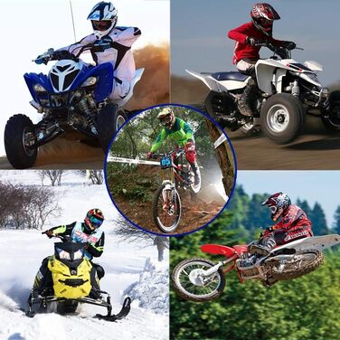 Мотошолом Motocross UIGJIOG для катання на мотоциклі, гірському велосипеді, ATV, BMX, Downhill, Offroad, Enduro. Дитячий мотошолом для мотоцикла, гірського велосипеда. Білий, розмір S (52~53 см)