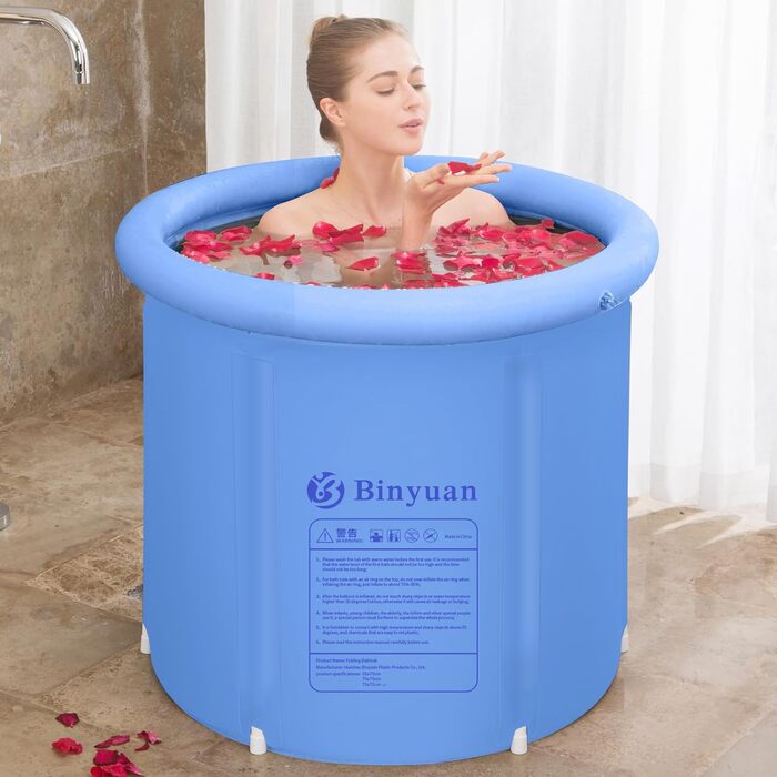 Ексклюзивна ванна для криотерапії B&Y 80см Ø - мобільна ванна для айс-бадінгу, 402L, для спортсменів