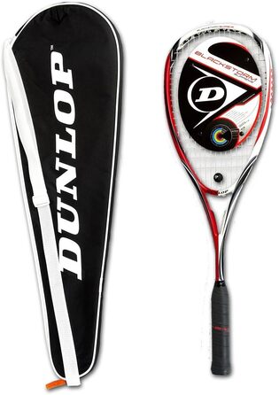 Детальна ракетка для сквошу Dunlop Blackstorm Supreme, червоно-біла, універсальний розмір