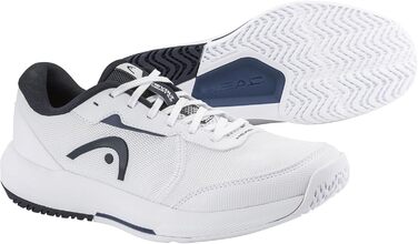 Чоловічі тенісні кросівки Head Revolt Court 5.0, 42.5 EU, білий/блакитний