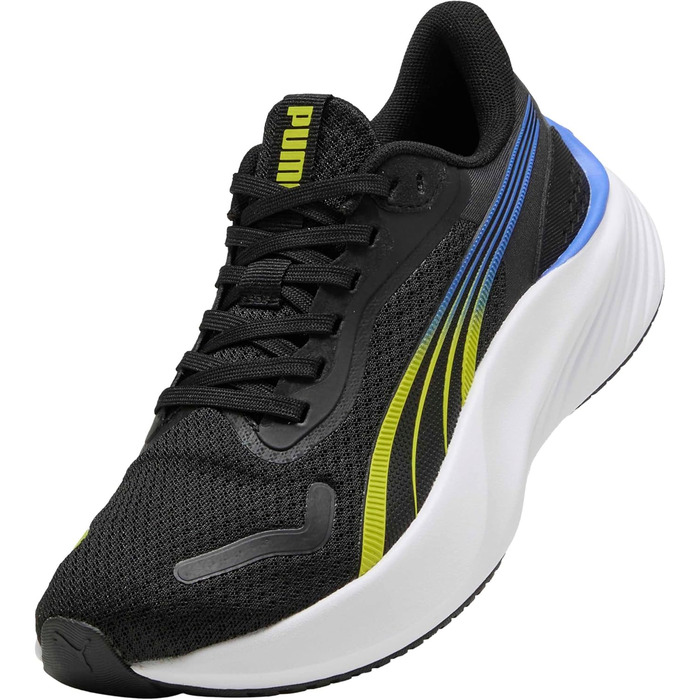 Дитячі кросівки PUMA Pounce Lite Jr - чорний, лаймовий, роял сапфір