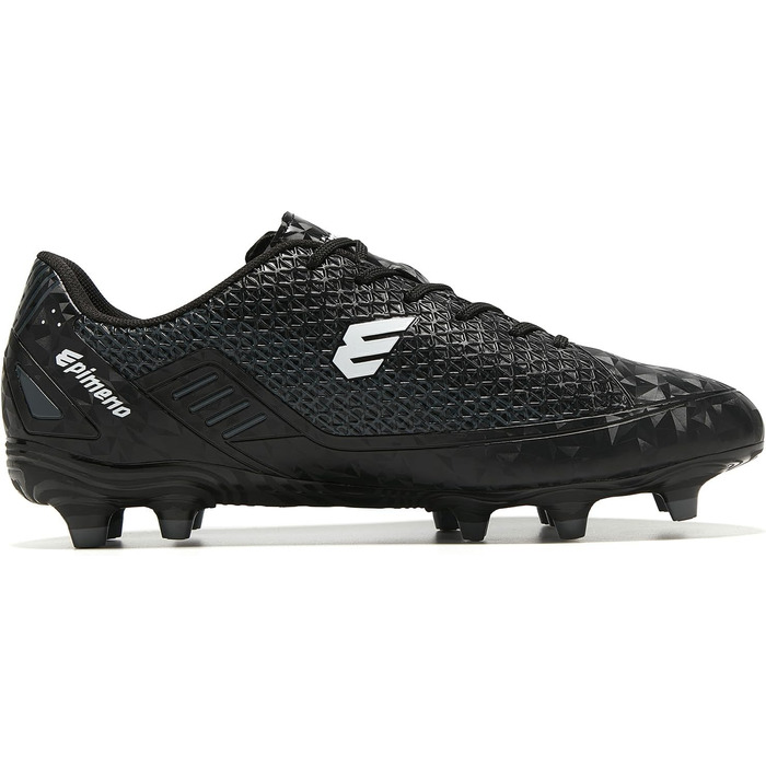 Чоловічі футбольні бутси для гри на траві, легкі, чорно-сі кольори, розмір 39/40 EU, покращений зчеплення та комфорт