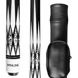 Набір для більярду Pathline PLN Billardqueue-Set, 147,3 см, канадський клен, кейс, білий/зелений