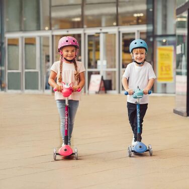 Дитячий самокат Globber Primo FOLDABLE LIGHTS, складаний, з підсвіткою, 3 колеса, для дітей 3-6 років