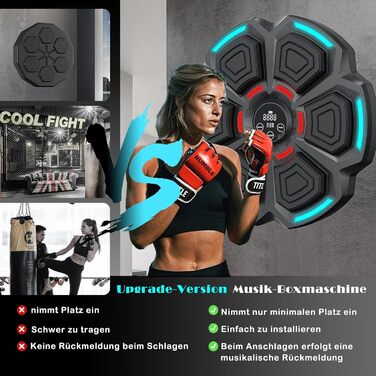 Музичний боксерський тренажер з Bluetooth, для дому, з рукавичками, для дітей та дорослих
