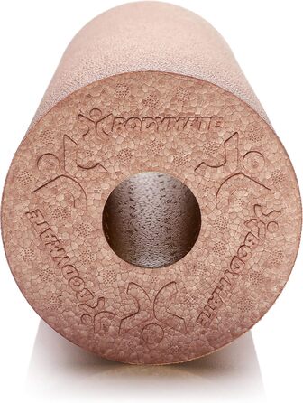 BODYMATE Фасціальний ролер стандартний, середньої жорсткості, 45 см, 15 см, з безкоштовною електронною книгою, професійний ролер для масажу, рожеве золото