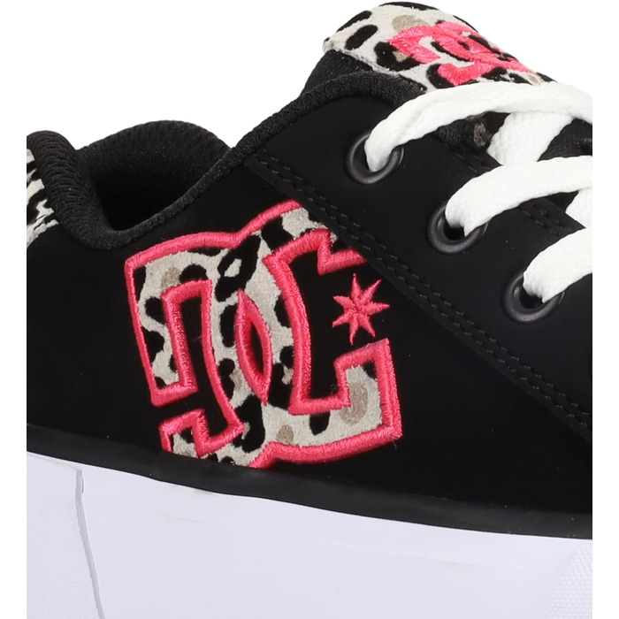 Жіночі кросівки DC Shoes Chelsea, 36 EU, чорний/рожевий леопард