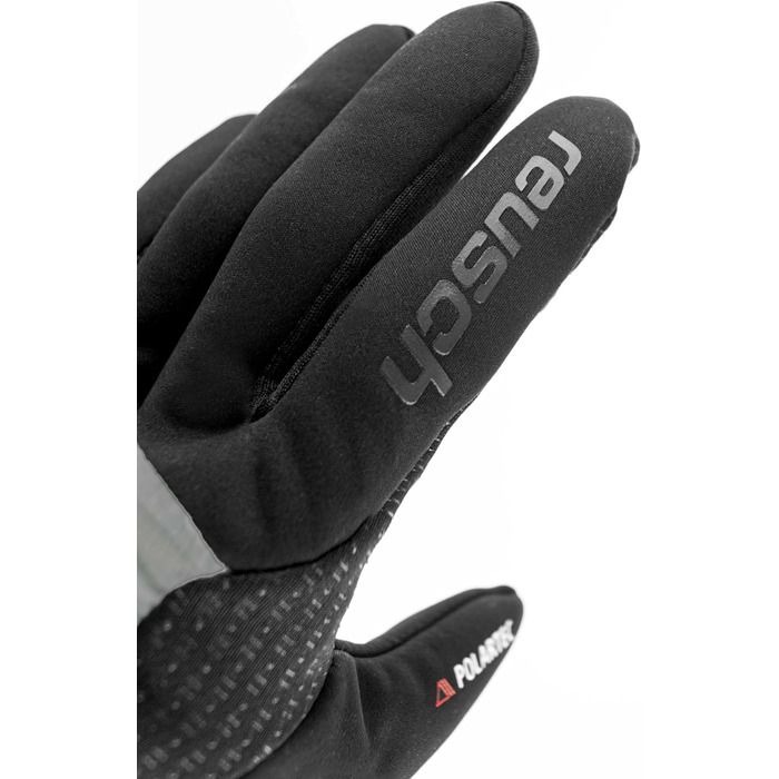 Універсальні спортивні рукавички Reusch Garhwal Hybrid Touch-TEC для чоловіків і жінок, сенсорні, для смартфона та планшета, сірі-чорні, розмір 10.5, для активного відпочинку