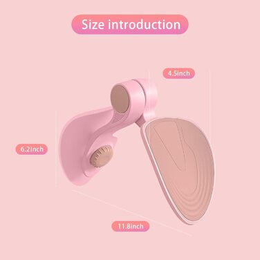 Тренування тазового дна та внутрішньої поверхні стегна: тренажер для дому, рожевий