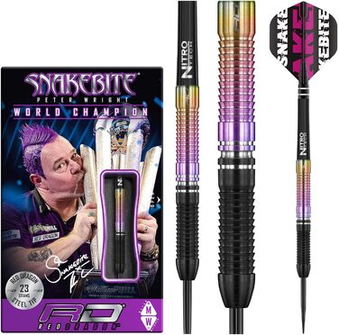Дротики Red Dragon Snakebite Weltmeister 2020 з вольфраму, з крилами та стрижнями