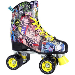 Роликові ковзани KRF Kinder Art Retro Multicolor для дітей, 37 розмір