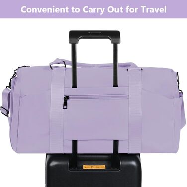 Спортивна сумка Flintronic: дорожня сумка, валіза-мішок з відділенням для взуття та мокрих речей, водонепроникна, для подорожей та спорту, чорна (#4 світло-фіолетовий)