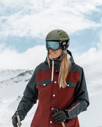 Гірськолижні окуляри OutdoorMaster Ultra з лінзою ZEISS, магнітні змінні лінзи, протизапотівання, OTG для сноуборду (світло-блакитні, Vlt 80%)