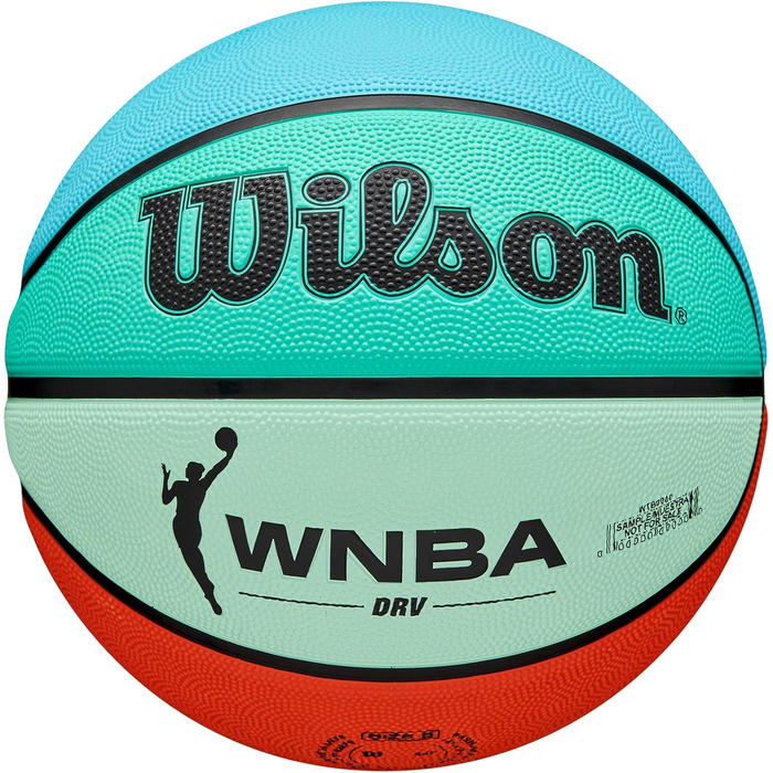 М'яч для баскетболу Wilson WNBA DRV Bright Outdoor, 6, Оранжевий/Телесний