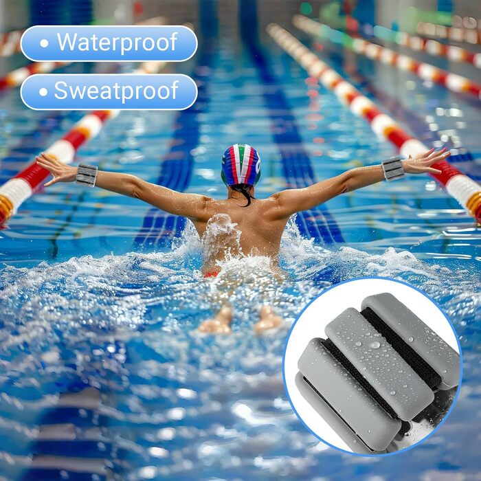 Регульовані ваги на зап'ястя та щиколотку - 0.45 кг (по 0.9 кг в комплекті), для йоги, танців, пілатесу та фітнесу