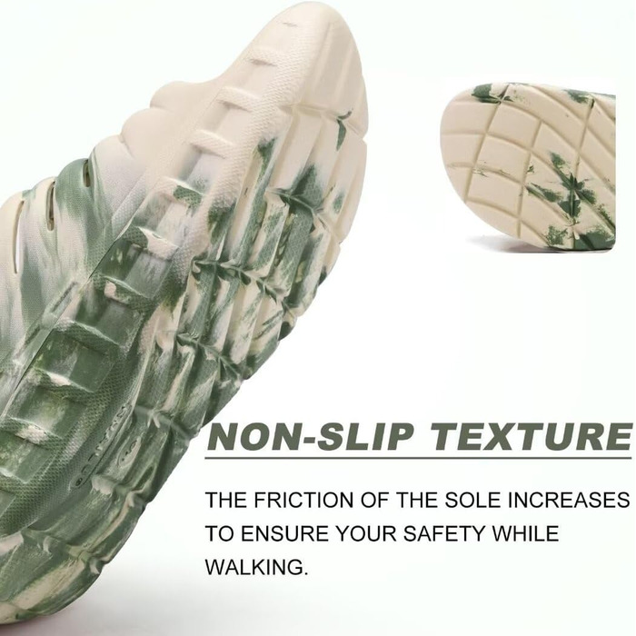 Чоловічі літні сандалі KuaiLu з підтримкою склепіння стопи, ортопедичні шльопанці від плоскостопості, зелені камуфляжні (40 EU)