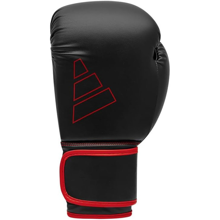 Боксерські рукавички adidas Hybrid 80, 12 oz, чорні/червоні, для боксу, кікбоксингу, ММА, фітнесу, для дітей та дорослих