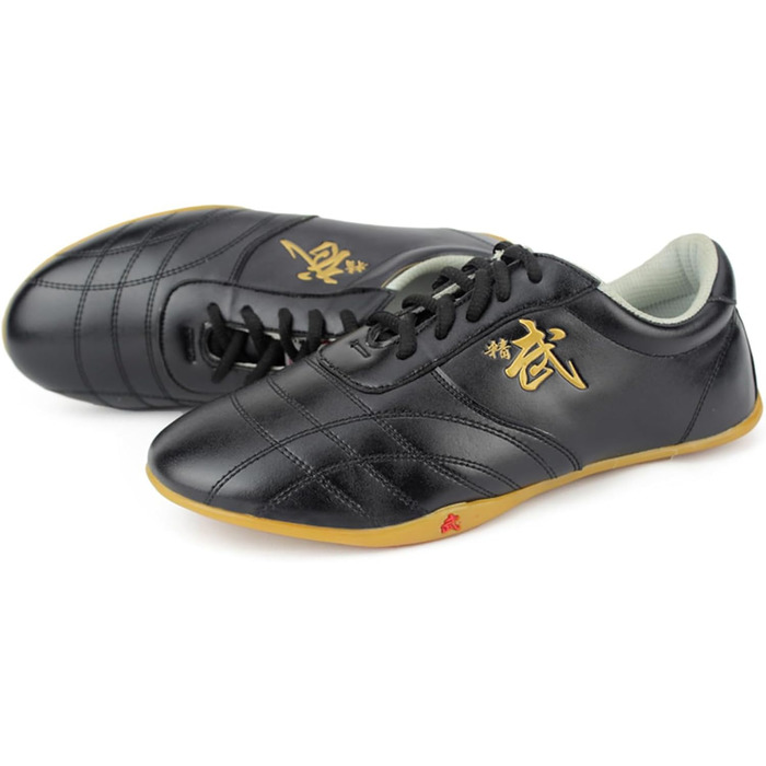 Взуття для бойових мистецтв VIBLiSS: Taekwondo, Kung Fu, Taichi. Легкі спортивні чорні жіночі кросівки 36 EU з антиковзкою підошвою