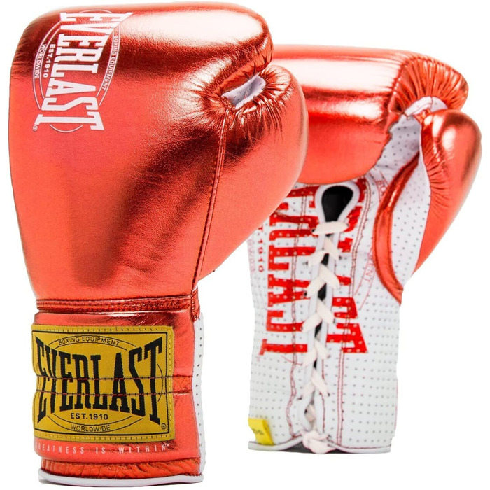 Боксерські рукавички Everlast 1910 Pro Fight 8oz червоні, унісекс, для змагань