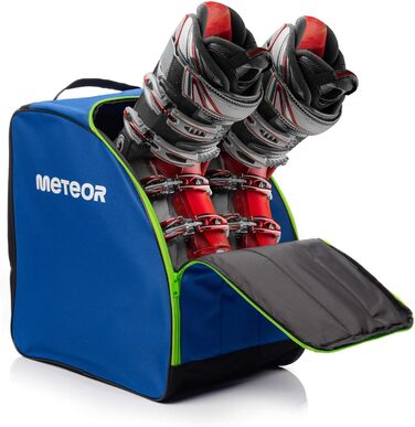 Чохол для лижних черевиків Meteor: компактна сумка для черевиків та рукавиць. Водонепроникний, легкий та міцний, ідеальний для зимових подорожей та лижного відпочинку. Сумка-рюкзак для лижних черевиків (Blue)