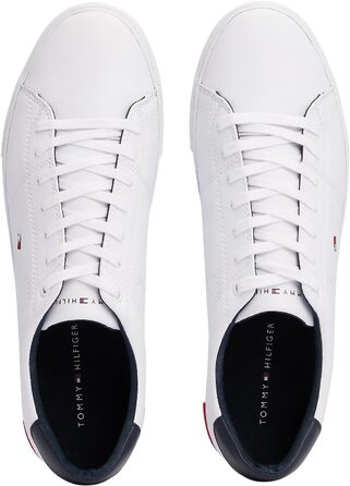 Чоловічі кеди Tommy Hilfiger Vulcanized Sneaker Essential білі, шкіряні деталі, розмір 42 EU