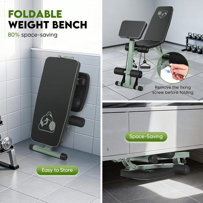 Регульована лавка для тренувань з 7-позиційною спинкою та 6-позиційним регулюванням, для дому або спортзалу (водостійка шкіра PU)