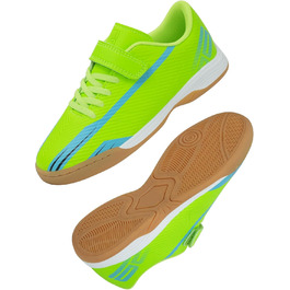 Дитячі футзальні бутси JABASIC для хлопчиків та дівчаток - Indoor 37 EU, колір: лайм