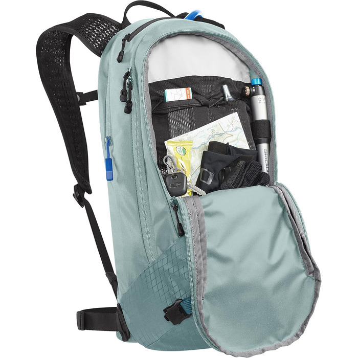 Жіночий гідраторний рюкзак CamelBak M.U.L.E. 12 для маунтбайку, магнітна застібка, 2,8 л, синій/чорний
