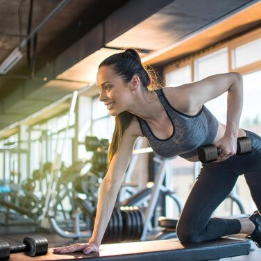 Набір гантелей Dripex регульовані 5 кг x2 або 2.5 кг x2, 6 шматків з регулюванням ваги 0.5 кг/0.25 кг (чорний)