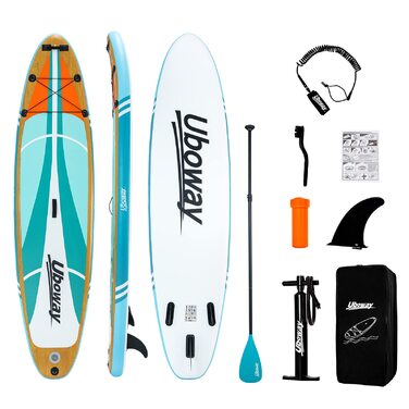 Надувний SUP Борд Signstek: Комплект для Падлбордингу з Аксесуарами (Синій та Зелений)
