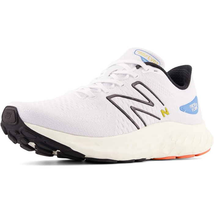 Кросівки New Balance Fresh Foam X Evoz V3 для чоловіків, 44 EU, широка колодка, білий, ангора, чорний