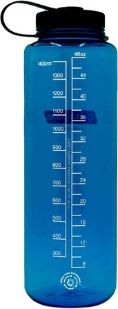 Пляшка для води Nalgene Sustain WH, 1,5 л, синя, екологічна пластикова фляга