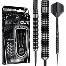 WINMAU Blackout професійні дартси зі сталі та вольфраму з оперенням і хвостовиками