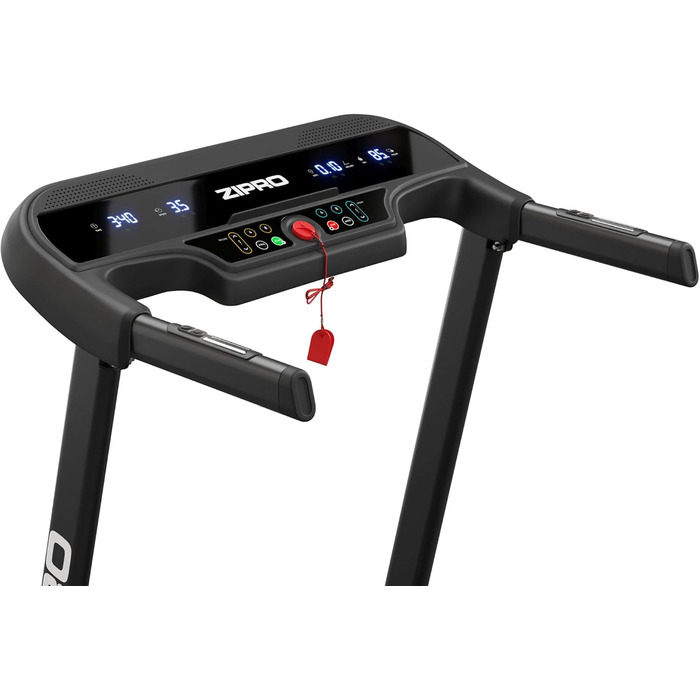 Бігова доріжка ZIPRO Pulse для дому, електрична, складана, з нахилом, швидкість 1-12 км/год, до 130 кг, 15 рівнів нахилу, амортизація, компактна, для дому