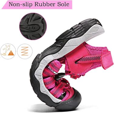 Чоловічі та жіночі шкіряні сандалії: пляжні, трекінгові, для активного відпочинку, літні, пішохідні. Розміри 36-46 (37 EU), колір рожевий